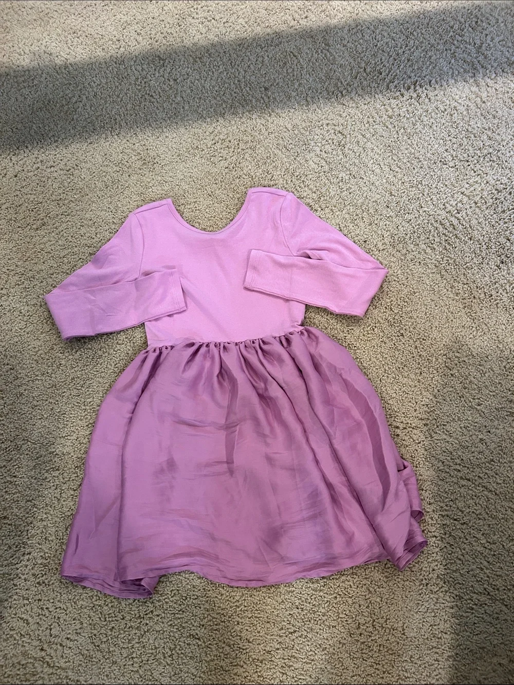 GAP Girls Lavender-Pink Long Sleeve Tulle Skirt Dress